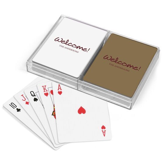 Studio Welcome Double Deck Playing Cards